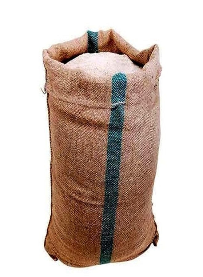 SAFE CHOICE Living Fabric Jute Gunny Bag, Empty Potato Sack, Bora, Bori, Katti, Packet for Packing Food Grains, Vegetable (Capacity Minimum 50 KG to Max 100 KG, 01 Pieces) Brown. - Image 2